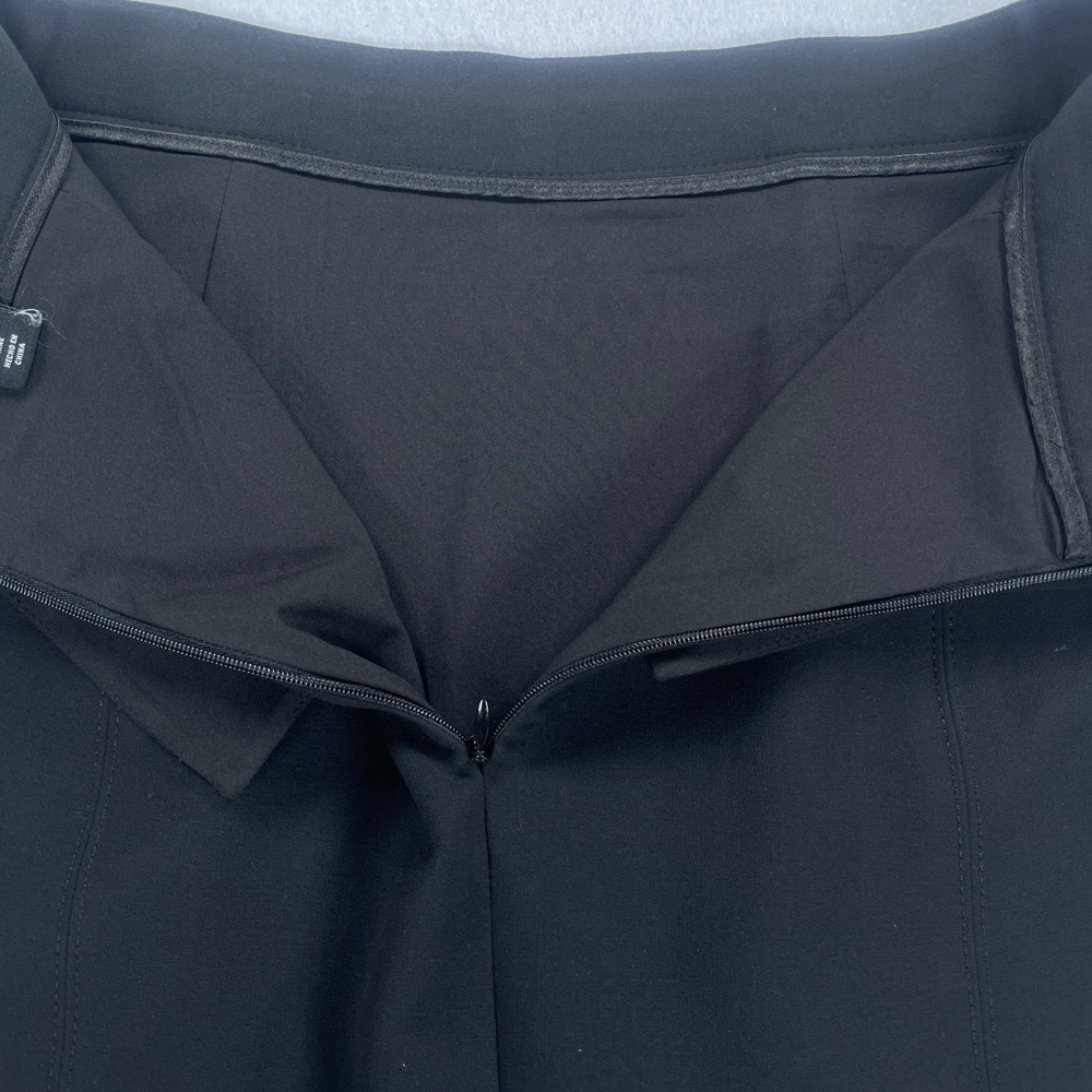 White House Black Market Black Peplum Back Pencil Skirt Size 8 Workwear Business - Picture 9 of 11